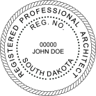 South Dakota Professional Architect Seal